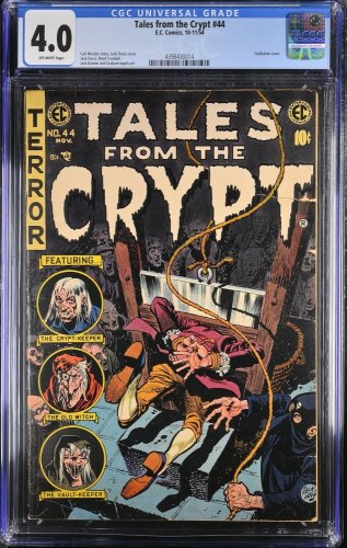 Cover Scan: Tales From The Crypt #44 CGC VG 4.0 Off White Jack Davis Art! Pre-Code Horror! - Item ID #372968
