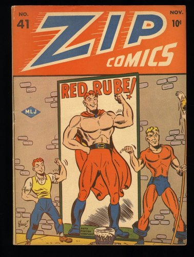 Cover Scan: Zip Comics #41 VG 4.0 Harry Sahle Cover and Art! Golden Age Superhero! - Item ID #373413