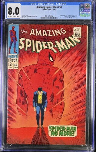 Cover Scan: Amazing Spider-Man #50 CGC VF 8.0 1st Full Appearance Kingpin! - Item ID #374430