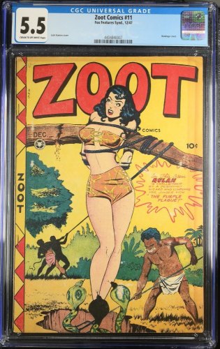 Cover Scan: Zoot Comics #11 CGC FN- 5.5 Good Girl Art Classic Bondage Cover! - Item ID #375616
