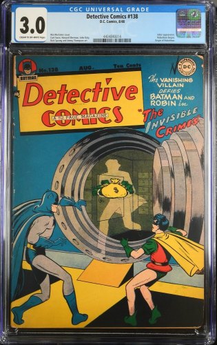 Cover Scan: Detective Comics #138 CGC GD/VG 3.0 Batman Joker Appearance! - Item ID #375623