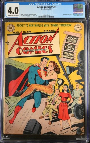 Cover Scan: Action Comics #130 CGC VG 4.0 Cream To Off White Ann Blyth! Lois Lane!  - Item ID #375625