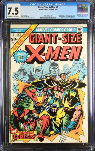 Cover Scan: Giant-Size X-Men (1975) #1 CGC VF- 7.5 1st Appearance New Team! Storm! - Item ID #375631