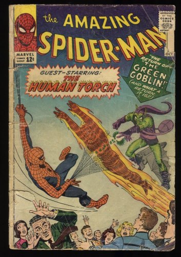 Cover Scan: Amazing Spider-Man #17 FA/GD 1.5 2nd Appearance Green Goblin Steve Ditko Art! - Item ID #377840