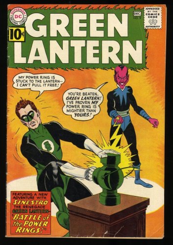 Cover Scan: Green Lantern #9 VG/FN 5.0 1st Sinestro Cover! First Jordan Brothers! - Item ID #378071