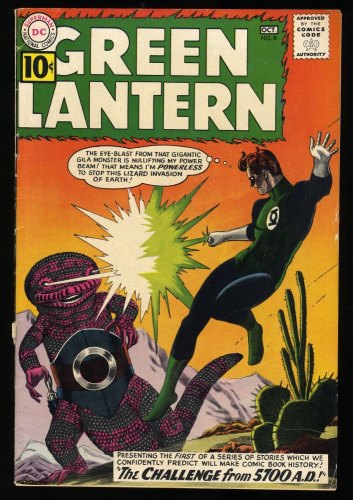 Cover Scan: Green Lantern #8 FN 6.0 Grey Tone Cover! Kane and Adler Cover Art! - Item ID #378072