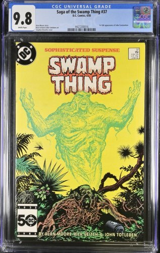Cover Scan: Swamp Thing #37 CGC NM/M 9.8 White Pages 1st John Constantine (Hellblazer)! - Item ID #379547