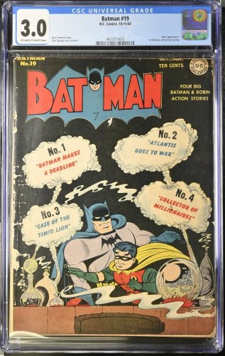 Cover Scan: Batman #19 CGC GD/VG 3.0 Joker Appearance 1st Dick Sprang Art in title! - Item ID #380489