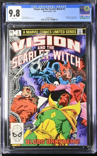 Cover Scan: Vision and the Scarlet Witch #3 CGC NM/M 9.8 White Pages - Item ID #423290