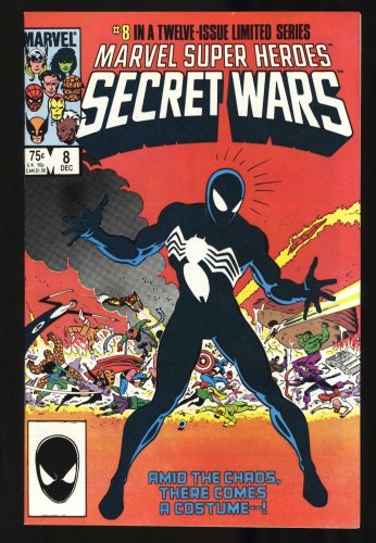 Cover Scan: Marvel Super-Heroes Secret Wars #8 NM- 9.2 1st Black Costume - Item ID #426840