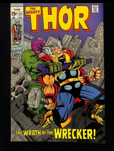 Cover Scan: Thor #171 VF+ 8.5 The Destroyer! Stan Lee script! Jack Kirby art! - Item ID #433724