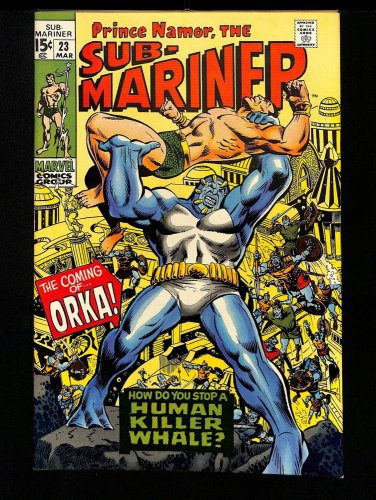 Cover Scan: Sub-Mariner #23 VF/NM 9.0 1st Appearance Orka! - Item ID #434699
