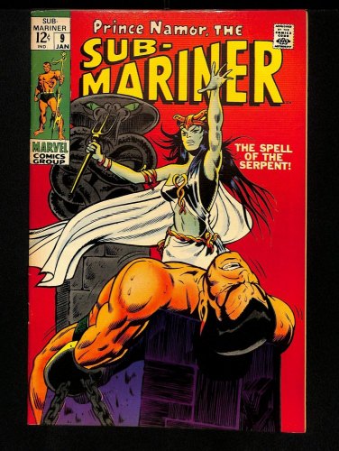 Cover Scan: Sub-Mariner #9 VF+ 8.5 1st Appearance Serpent Crown! 1st King Naga! - Item ID #434702