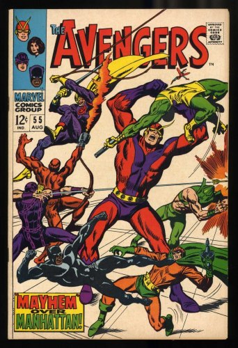 Cover Scan: Avengers #55 VF+ 8.5 1st Appearance of Ultron! Black Knight! - Item ID #435145