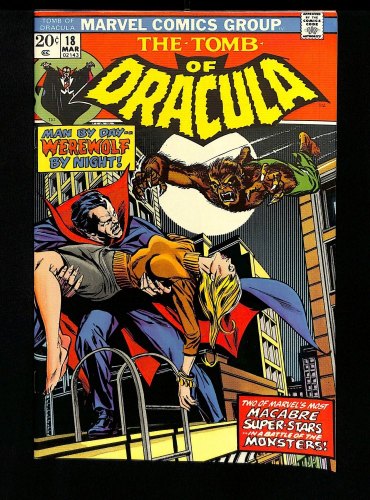 Cover Scan: Tomb Of Dracula #18 VF+ 8.5 Werewolf by  Night Appearance! - Item ID #435996