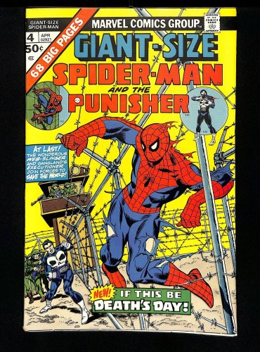 Cover Scan: Giant-Size Spider-Man #4 VF+ 8.5 3rd Punisher! 1st Moses Magnum! - Item ID #435997