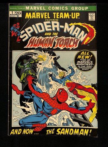Cover Scan: Marvel Team-up (1972) #1 FN+ 6.5 1st Appearance Misty Knight! Spider-Man! - Item ID #436000