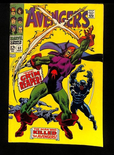Cover Scan: Avengers #52 FN+ 6.5 1st Appearance Grim Reaper! Black Panther! - Item ID #436012