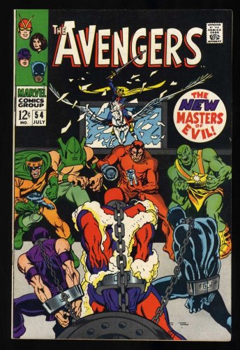 Cover Scan: Avengers #54 VF/NM 9.0 1st Appearance New Masters of Evil! Ultron Cameo! - Item ID #436013
