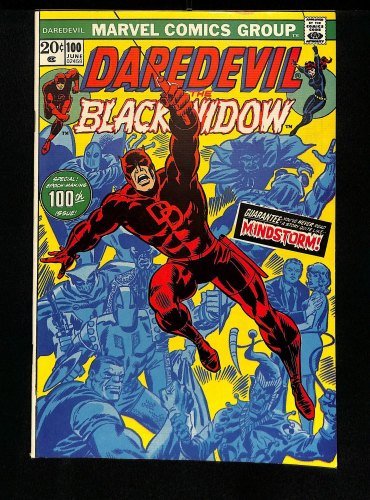 Cover Scan: Daredevil #100 NM- 9.2 1st Appearance Angar! Black Widow Cameo!  - Item ID #436342