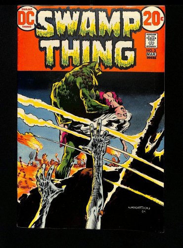 Cover Scan: Swamp Thing #3 VF- 7.5 Bernie Wrightson Art! - Item ID #437481