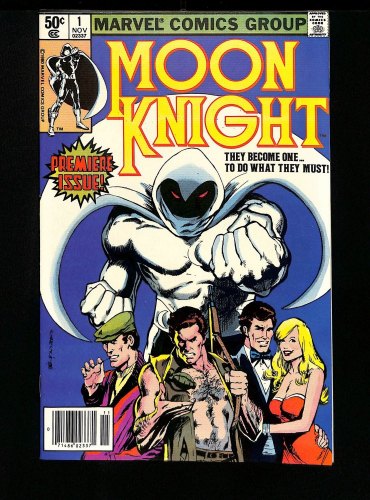 Cover Scan: Moon Knight #1 NM- 9.2 Newsstand Variant 1st Appearance Bushman Khonshu! - Item ID #437869