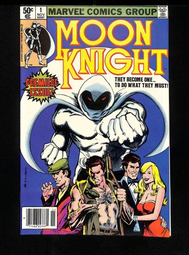 Cover Scan: Moon Knight (1980) #1 VF+ 8.5 Newsstand Variant 1st Appearance Bushman Khonshu! - Item ID #437870