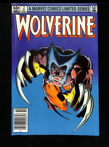 Cover Scan: Wolverine (1982) #2 NM- 9.2 Newsstand Variant - Item ID #437871