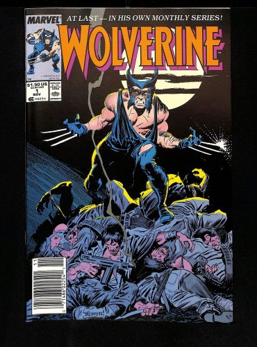 Cover Scan: Wolverine (1988) #1 NM- 9.2 Newsstand Variant 1st Appearance of Patch! - Item ID #437872