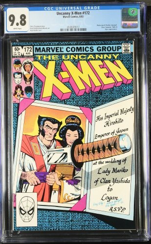 Cover Scan: Uncanny X-Men #172 CGC NM/M 9.8 White Pages - Item ID #440160