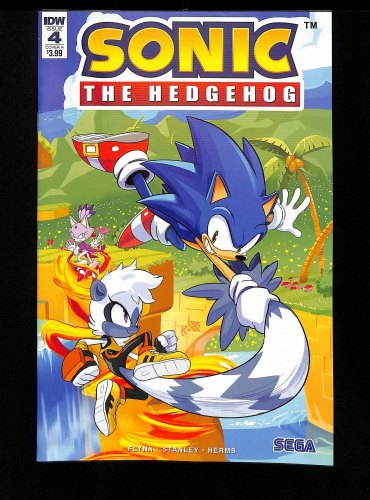 Cover Scan: Sonic the Hedgehog #4 NM/M 9.8 Cover B Variant - Item ID #440660