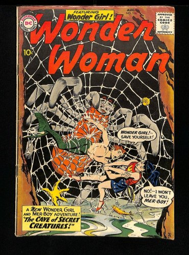 Cover Scan: Wonder Woman #116 FN- 5.5 Ross Andru/Mike Esposito Cover! Mer-Boy! - Item ID #440901
