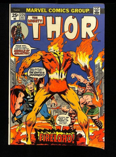 Cover Scan: Thor #225 VF 8.0 1st Appearance of Firelord! John Buscema Cover! - Item ID #444383