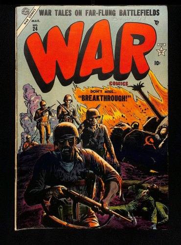 Cover Scan: War Comics #24 FN+ 6.5 Golden Age! - Item ID #445505