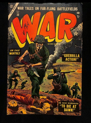 Cover Scan: War Comics #30 VG/FN 5.0 Combat Man! Dick Ayers Art! - Item ID #445506