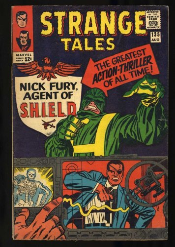 Cover Scan: Strange Tales #135 FN- 5.5 1st Appearance Nick Fury! Shield! - Item ID #446328