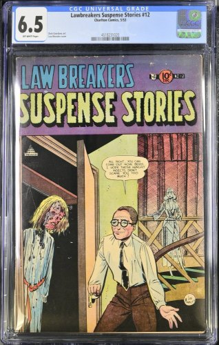 Cover Scan: Lawbreakers Suspense Stories #12 CGC FN+ 6.5 Off White - Item ID #446429