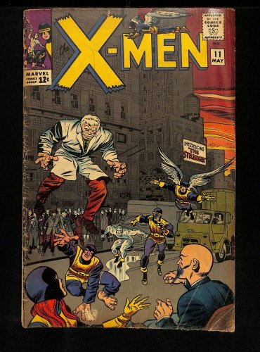 Cover Scan: X-Men #11 VG- 3.5 1st  Appearance Stranger Stan Lee Jack Kirby! - Item ID #448536