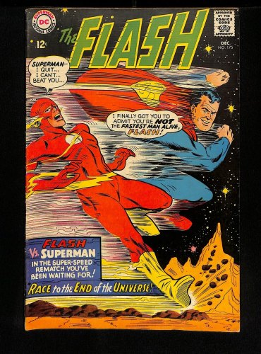 Cover Scan: Flash #175 FN+ 6.5 Superman Race! Infantino/Esposito Cover - Item ID #448887