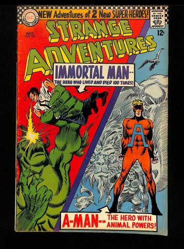 Cover Scan: Strange Adventures #190 FN+ 6.5 1st Animal Man in Costume! - Item ID #448890