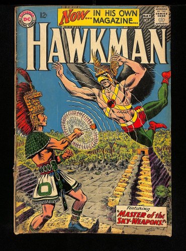 Cover Scan: Hawkman #1 GD/VG 3.0 1st Solo Series! Master of Sky Weapons! - Item ID #448896