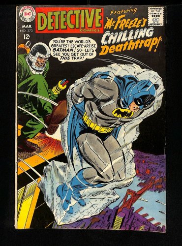 Cover Scan: Detective Comics (1937) #373 FN+ 6.5 Batman 2nd Mr. Freeze! Chic Stone Cover - Item ID #448959