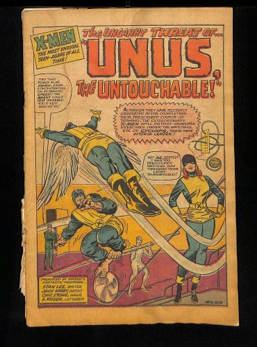 Cover Scan: X-Men #8 P 0.5 1st Appearance Unus the Untouchable! Kirby Cover! - Item ID #448972
