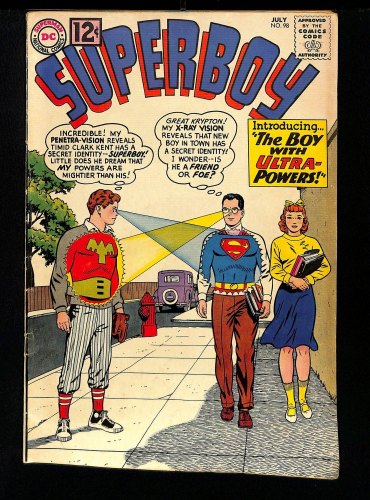Cover Scan: Superboy #98 FN- 5.5 1st Appearance Ultra Boy! Curt Swan Cover! - Item ID #450372