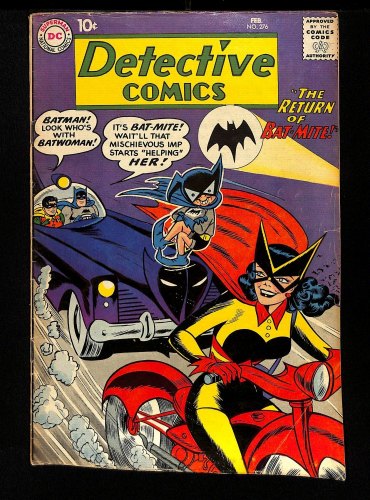 Cover Scan: Detective Comics #276 VG+ 4.5 2nd Bat-Mite! Motorcycle Cover! - Item ID #450394