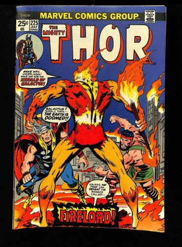 Cover Scan: Thor #225 FN/VF 7.0 1st Appearance of Firelord! John Buscema Cover! - Item ID #451154