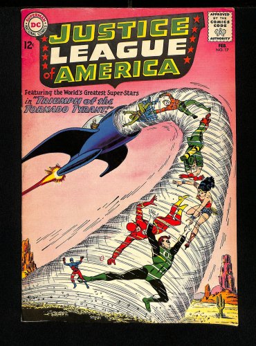 Cover Scan: Justice League Of America #17 VF- 7.5 Tornado Tyrant Appearance! - Item ID #452979
