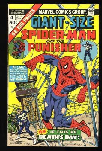 Cover Scan: Giant-Size Spider-Man #4 VF- 7.5 3rd Punisher! 1st Moses Magnum! - Item ID #454222
