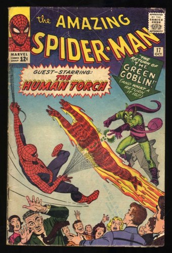 Cover Scan: Amazing Spider-Man #17 GD/VG 3.0 2nd Appearance Green Goblin Steve Ditko Art! - Item ID #454734