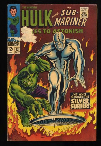 Cover Scan: Tales To Astonish #93 VG 4.0 Silver Surfer Vs Incredible Hulk! - Item ID #455002